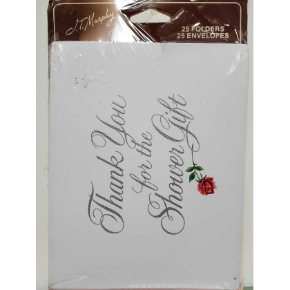 Thank You for the Shower Gift Letters - 25 Count