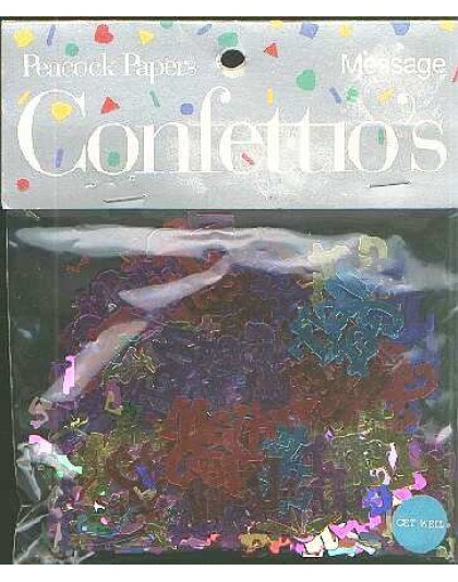 GET WELL confetti