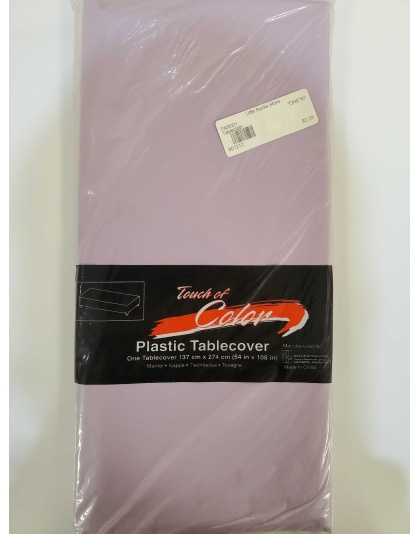 LILAC Rectangle Plastic Table Cover by Touch Of Color