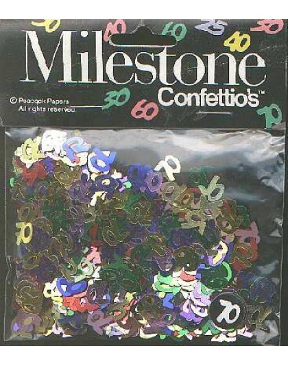 MILESTONE 70 confetti