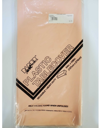 PEACHES AND CREAM Rectangle Plastic Table Cover by Paper Art