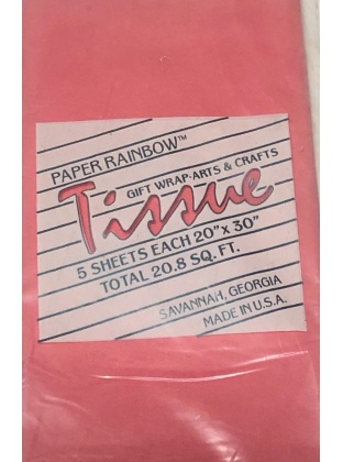 Paper Rainbow Salmon Pink Tissue