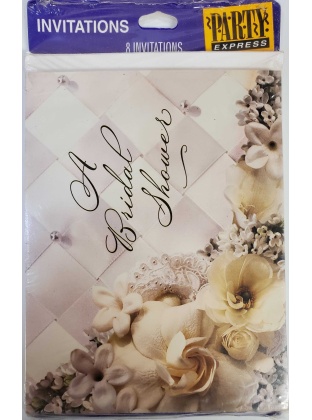 Party Express Bridal Shower invitations - 8 Count