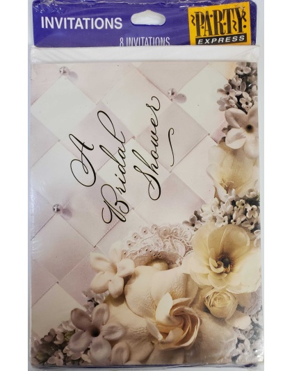 Party Express Bridal Shower invitations - 8 Count
