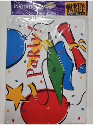 Party Express Graduation Party Invitations - 8 Count