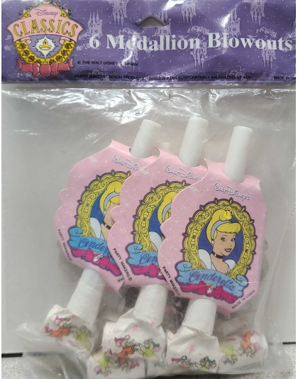 Party Makers Disney's Classics Cinderella 6 Medallion Blowouts