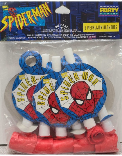 Party Makers Marvel Comics Spider-Man 6 Medallion Blowouts