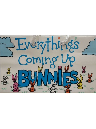 Peacock Papers Everything Coming Up Bunnies Gift Bag