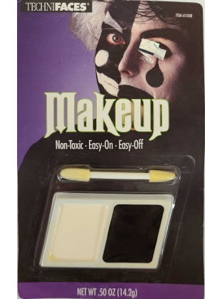TechniFaces Halloween Black & White Makeup Kit