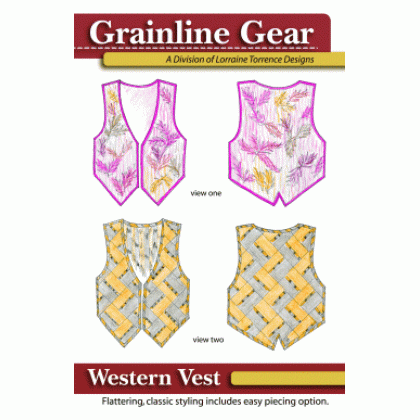 Western Vest sewing pattern by Grainline Gear 1501