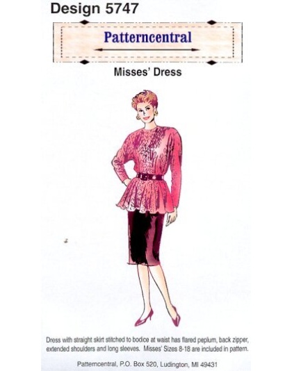 Misses dress sewing pattern by Patterncentral
