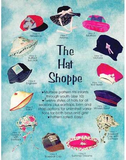 THE HAT SHOPPE sewing pattern by SewBaby