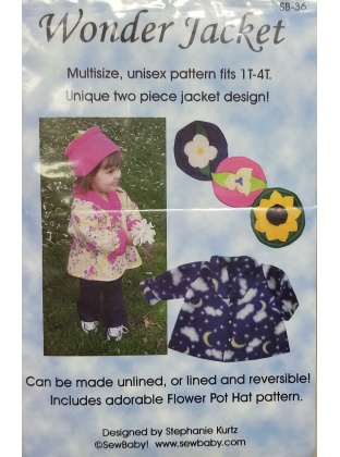 Wonder Jacket sewing pattern by SewBaby