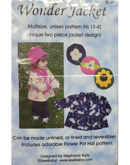 Wonder Jacket sewing pattern by SewBaby