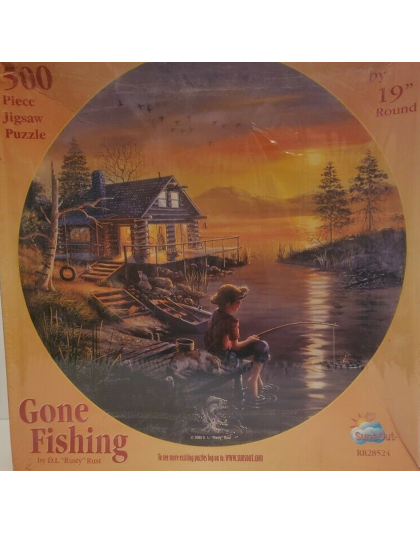 Gone Fishing Puzzle By Sunsout - 500 Pieces *Last One*