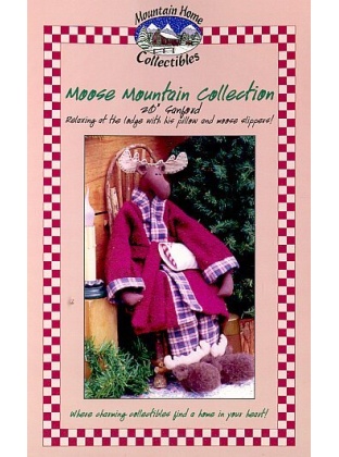 SANFORD is a wonderful 20 inch cloth doll moose relaxing at the lodge