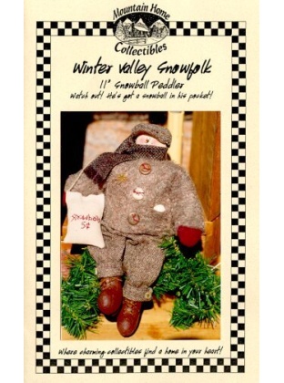 SNOWBALL PEDDLER is a superb 11 inch snow boy