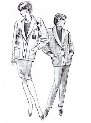 Shawl Collar Cardigan sewing pattern #840