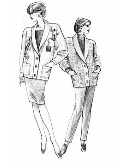 Shawl Collar Cardigan sewing pattern #840