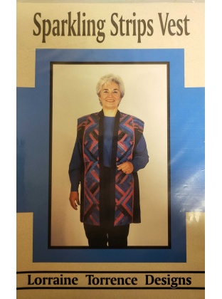 Sparkling Strips Vest sewing pattern by Lorraine Torrence 1903