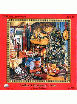 Fathers Christmas Train Jigsaw Puzzle By Sunsout - 500 Pieces *Last One*