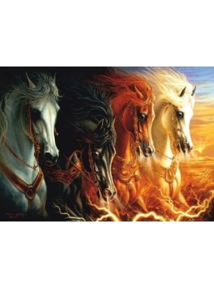 The Four Horses of the Apocalypse Puzzle By Sunsout - 1500 Pieces *Last One*